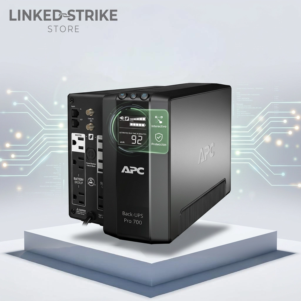 UPS APC BR700G Interactivo 120V Pantalla LCD 420VATIOS 700VA - Tienda Linked Strike