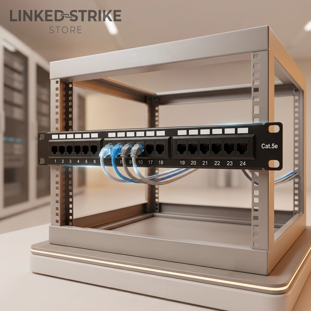 Patch Panel Nexxt Cat5e 24 Puertos Rack 19″ - Tienda Linked Strike