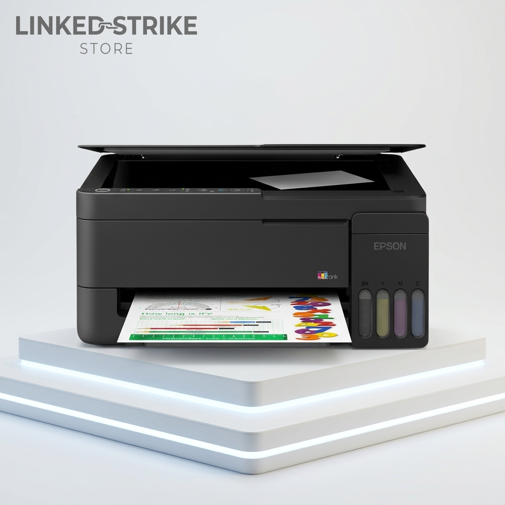 Impresora Epson L3350 Multifunción WiFi 33 ppm Negro 15 ppm Color Pantalla LCD 1.44″ Sistema de Tinta Continua - Tienda Linked Strike